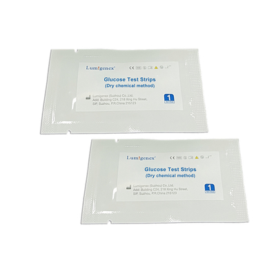 Trockenes chemisches Verfahren ISO13485 genaues Blut-Sugar Measurement Glucose Test Stripss
