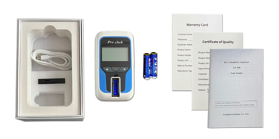 Quantitativ ermitteln Sie Gerät-trockenen Chemie-Analysator-Blut-Lipid-Harnsäure-Kreatinin-Ketonkörper HbA1C Glukosetest CER App