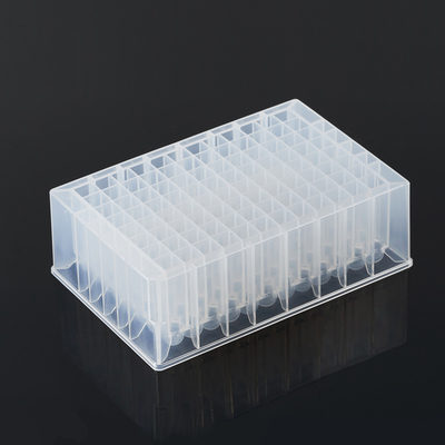 Laborverbrauchsmaterialien 2,2 ml 96 Deep-Well-Platte, flacher/runder Boden, transparent