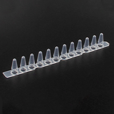 8 / 12 Streifen PCR-Röhrchen 0,2 ml 0,5 ml weiße Farbe transparent