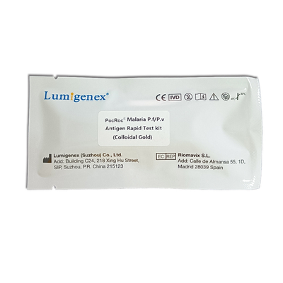 Antigen-registrierte schnelles Test-Streifen-kolloidales Gold-CER Malaria PF PV