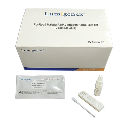 CER genehmigte Malaria P.F P.V Antigen Rapid Test Kit Colloidal Gold