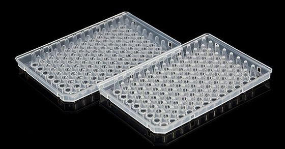 CE-PCR-Verbrauchsmaterialien 0,1 ml 96-Well-PCR-Platte mit Halbrand, klar