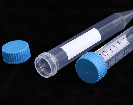 Klare konische 15-ml-Zentrifugenröhrchen aus medizinischem Polypropylen