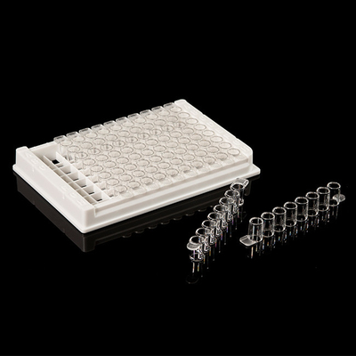 Abnehmbare PCR-Verbrauchsmaterialien PP 96-Well-ELISA-Platte für das Labor