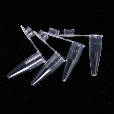 Transparente PCR-Verbrauchsmaterialien 0,6 ml PCR-Einzelröhrchen mit flachen Kappen