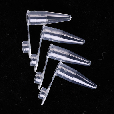 Transparente PCR-Verbrauchsmaterialien 0,6 ml PCR-Einzelröhrchen mit flachen Kappen