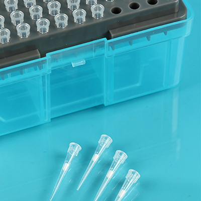 Transparente sterile 10-ul-Filterpipettenspitzen aus Polypropylen mit Gestell