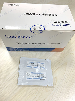OEM-Lipid-Panel-Teststreifen, ISO13485-Cholesterin- und Triglycerid-Testkit