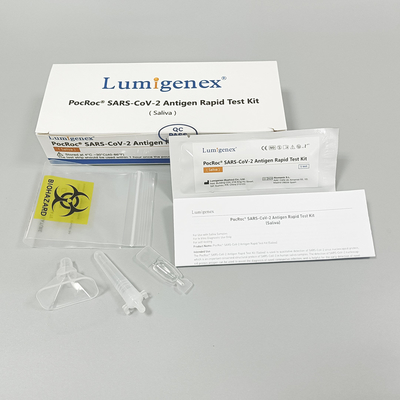 Hochpräzises Covid-19-Antigen-Schnelltestkit Speichel 95,56 % Empfindlichkeit