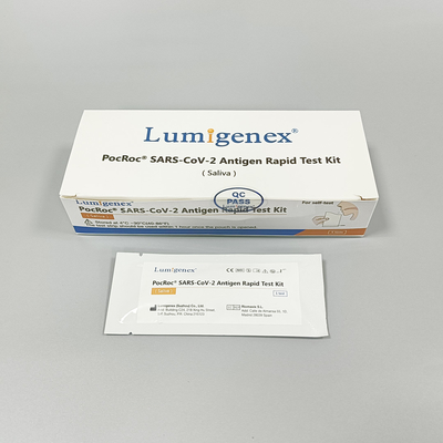 Hochpräzises Covid-19-Antigen-Schnelltestkit Speichel 95,56 % Empfindlichkeit