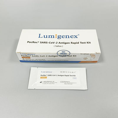 Hochpräzises Covid-19-Antigen-Schnelltestkit Speichel 95,56 % Empfindlichkeit